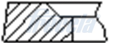 Piston Ring Kit - FR10-500900 FRECCIA - 070198151, 70198151, 074198151